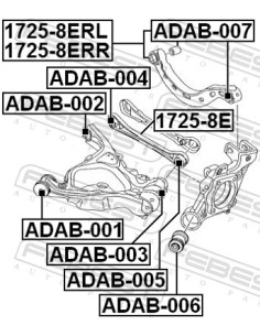 Sviras bukse FEBEST ADAB-002, 4F0505312M, 4F0505312D 2
